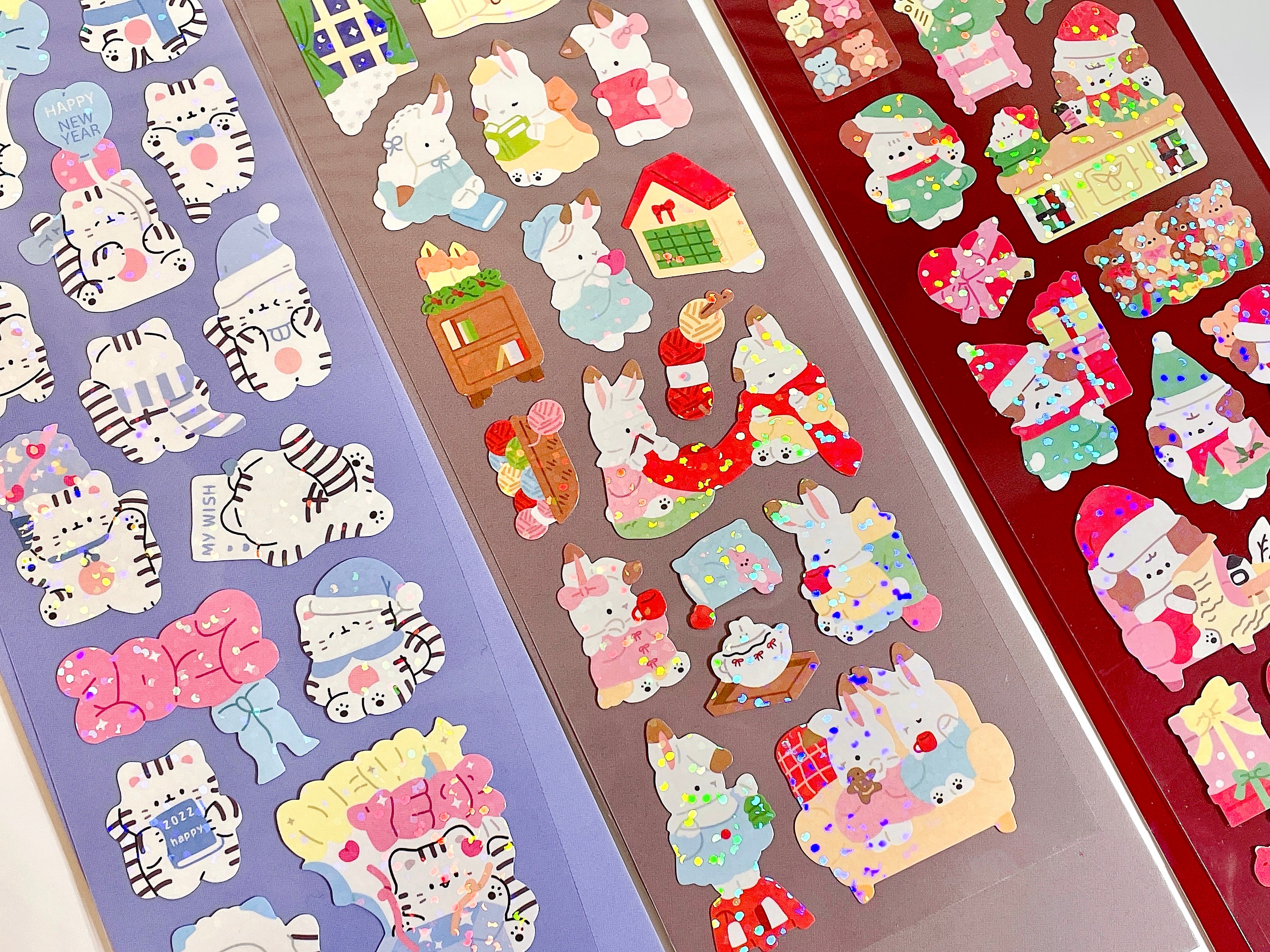 Bunny and Bear Toploader Sticker
